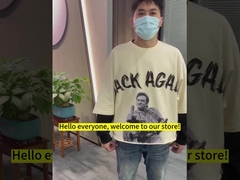 Custom Summer 3/4 Sleeve Shirt 100% Cotton Heavyweight Printed Cut Raw Curved Hem T shirt