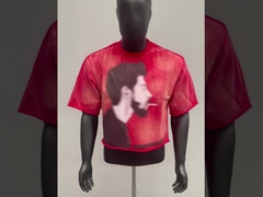 T-Shirt mit Säurewaschen und Sonne