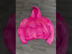 Angespannte Säure-Wäsche Sonne verblasste Hoodie