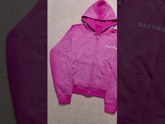 Individuelle Acid-Wash Baggy Sport Jogginganzüge Trainingsanzüge für Herren Streetwear Reißverschluss 100% Baumwolle Sweatpan