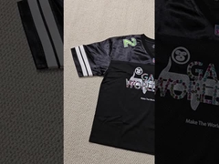 Individuelles Strassstein-Siebdruck-Logo American Retro Football Trikot Herren Hochwertiges Mesh Boxy Cropp