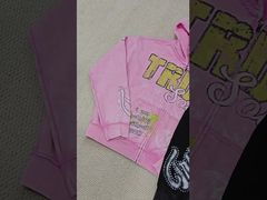 Custom DTG Screen Printing Boxy Schwergewichts Reißverschluss Jacken Baumwolle Distressed Strass Reißverschluss Männer H