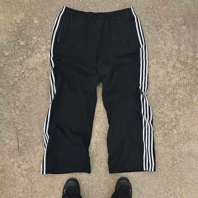 kaufen 360 Gsm 400 Gsm Französisch Terry Sweatpants mit benutzerdefinierten Streifen und Flare Stapelt Baggy Stil online manufacture