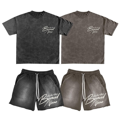 kaufen Individuelle Etiketten Anti-statische Sommer 2 Stück T-Shirts und Shorts für Männer online manufacture