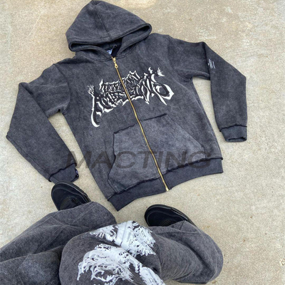 kaufen Streetwear mit Reißverschluss, Hoodies und Flared Sweatpants im Vintage Stil online manufacture