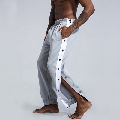 kaufen Polyester-Aktive Basketball-Track-Hosen mit Seitenknopf und Jogger-Tracksuit online manufacture
