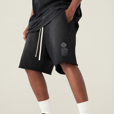kaufen Gewebe Typ Französisch Terry Druck Fahrrad Säure Waschen Schweiß kurze Hosen Männer Casual Gym Fitness online manufacture