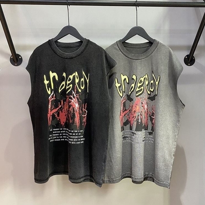 kaufen Individuell angepasste Acid Wash Vintage Tank Tops für Männer mit übergroßem Design und DTG-Drucklogo online manufacture