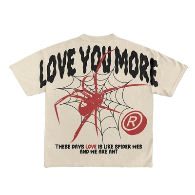 kaufen 1000 Hip Hop Übergroße Drop Schulter Graphische Tees Dtg Druck Bildschirmdruck T-Shirt Custom online manufacture