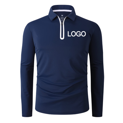 kaufen Feuchte ablösend Trockenfit Langärme Straßenbekleidung Halbverschluss Golf-Shirt online manufacture