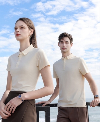 kaufen Kurzärmelige Arbeitskleidung T-Shirt für Männer und Frauen Custom Logo Stick-Polo-Shirt online manufacture