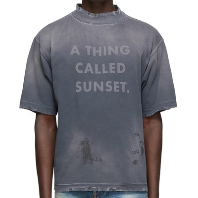 kaufen Vintage Wasch-T-Shirts Nadeldetektor Übergroße Herren-T-Shirt online manufacture