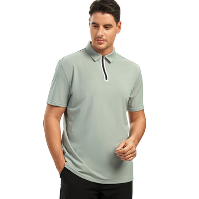 kaufen Farbenfrohe Golf-Polo-Shirts schnell trockene Anpassung Manns einfache Uniform mit Logo-Druck online manufacture