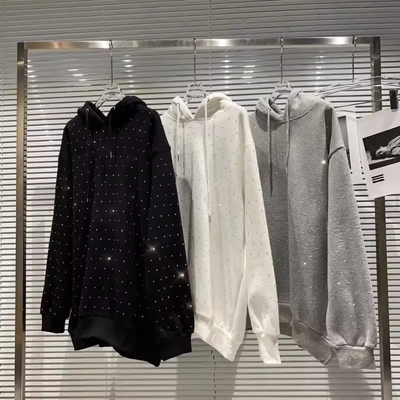 kaufen Hoodie für Frauen mit individuellem Logo und Glitter-Druck im Stil Frühling Herbst Y2k online manufacture