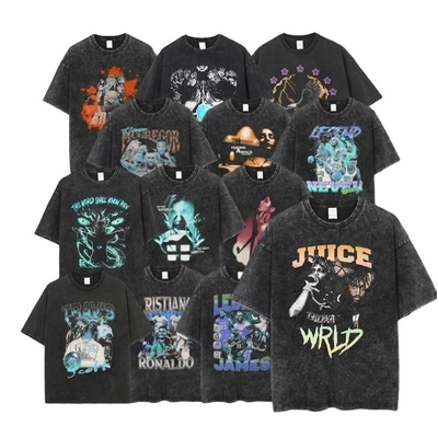 kaufen 100% Baumwolle Männer T-Shirt DTG Druck übergroße Stein gewaschen Streetwear Tee online manufacture