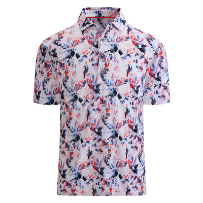 kaufen Custom Logo Druck Atmung schnelle Trockeneis Seiden gedruckte Polo-Shirts für Männer online manufacture