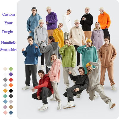 kaufen 360 Gramm übergroßer Pullover Zip Up Hoodie Sweatshirt für Männer Frauen online manufacture