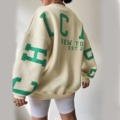 kaufen Y2k Letter Screen Print Custom Hoodies Sweatshirt Nachhaltiges Crop Top für Frauen online manufacture