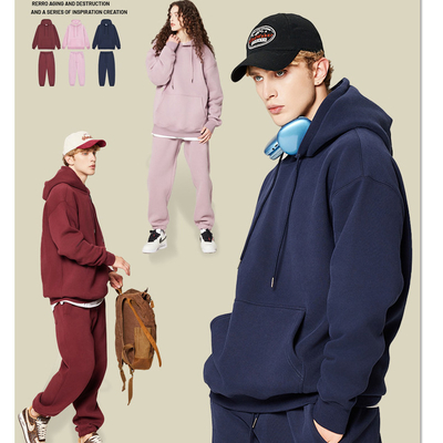 kaufen Schwergewichte Baumwolle Französisch Terry Dicke Fleece Hoodie Männer online manufacture