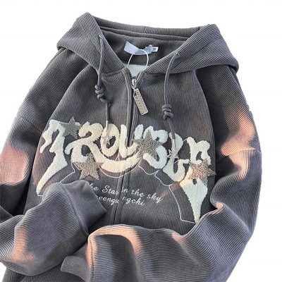 kaufen Unisex Hoodie mit Straßenbekleidungsstickerei und Chenille-Buchstaben in S-6XL oder individueller Größe online manufacture