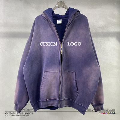 kaufen Vintage Zwei-Wege-Doppel-Zipper-Riss-Streetwear für Männer online manufacture