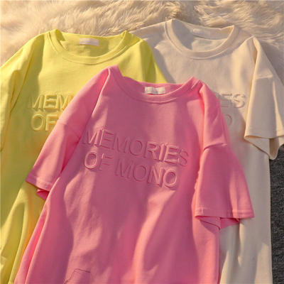 kaufen Custom 3d Emboss Print T-Shirt für Männer Frauen Embossing Printing T-Shirt Logo Design online manufacture