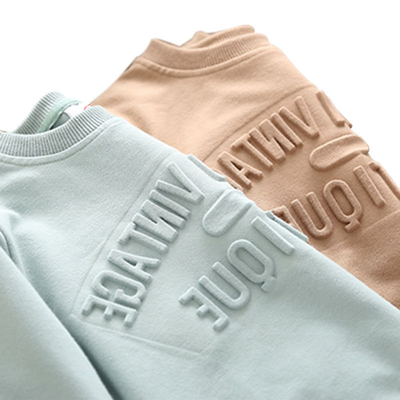 kaufen Custom Winter Baumwolle 500 gsm Schwergewichts Embossed LOGO Sweatshirt Hoodies online manufacture