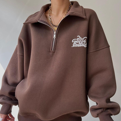 kaufen Frauen Übergroße Fleece Reißverschluss Hoodie Yoga Top Hoodie Sweatshirts Casual Cozy Style online manufacture