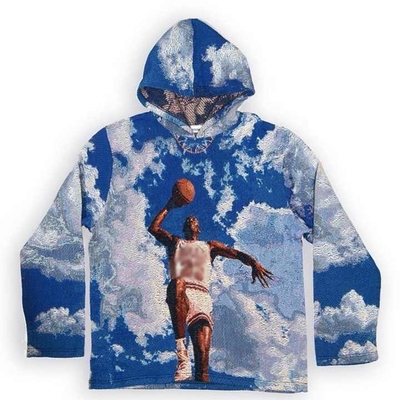 kaufen Anti-Schrumpfung Schwergewichts-Französisch Terry Übergroße gedruckte Männer Gewebte Anime Tapisserie Hoodie online manufacture