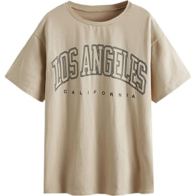 kaufen 1000 Quantität Splicing Damen übergroße T-Shirts Vintage Halbärme Loose Casual T-Shirt online manufacture