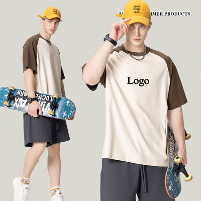 kaufen Custom Logo gedruckte gemischte Farben Ringer Tshirts für Unisex Casual Streetwear Mode online manufacture