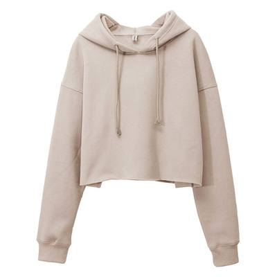 kaufen Gehackte Schnitt-Sweatshirt für Frauen Langärme Fleece Crop Top Sweatshirt Hoodie online manufacture