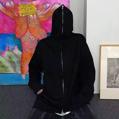 kaufen Custom-Männer-Full-Face-Zip-Neck-Hoodie in M-3XL oder Custom-Größe mit Französisch Terry Stoff online manufacture
