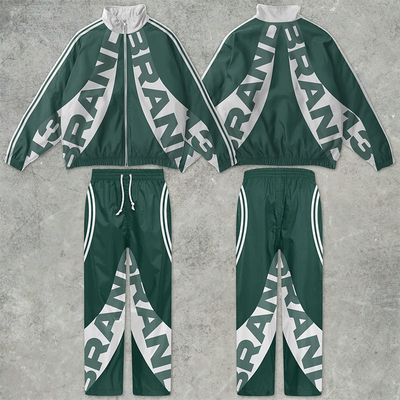 kaufen Custom Windbreaker Set Reißverschluss Polyester Baggy Windbreaker übergroße Jogging-Anzüge Nylon-Tracksuits für Männer online manufacture