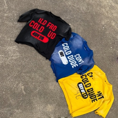 kaufen T-Shirthersteller Custom Säure Waschen Sonne verblasst Not Stickerei 100% Baumwolle Boxy Vintage geschnitten T-Shirt für Männer online manufacture