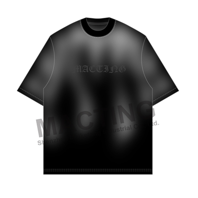 kaufen Custom New Design Logo Sonne verblasste T-Shirt Männer 100% Baumwolle Boxy Übergröße Vintage Waschen und Nähen Streetwear T-Shirt online manufacture