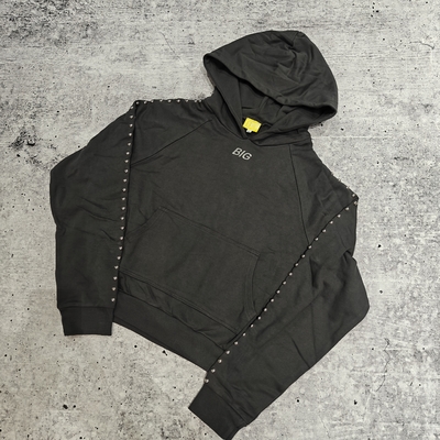 kaufen High Quality Premium Baumwolle 420 Gsm Schwergewicht Box Fit Zip Up Bling Kristall Strass Hoodie für Männer online manufacture