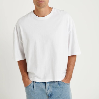 schwarz, boxig, beschnitten, grafisch T-Shirt, T-Shirt für Männer, schweres Gewicht, Baumwoll-Boxenschnitt, fit, kurzes Ärmel, T-Shirt für Pflanzen