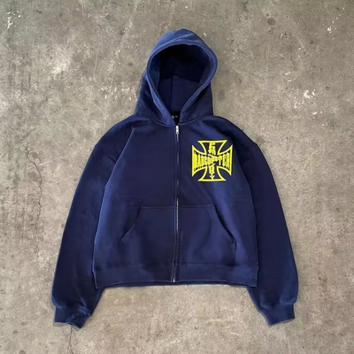500 Gramm Stoff Gewicht Maßgeschneidert Roh Hem geschnitten Vintage Säure Waschen Sonne verblasste Hoodie