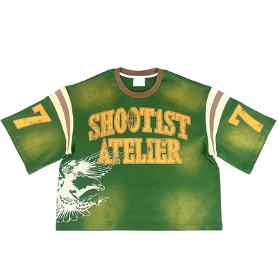 Vintage Nadeldetektion Männer Fußball T-Shirt Tops Logo Design Fußballkleidung
