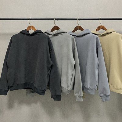 Kleines Hoodie mit Kapuze für Jungen Leichtgewicht Schwergewicht Hoodie Säure Waschen Schwarz Frühling