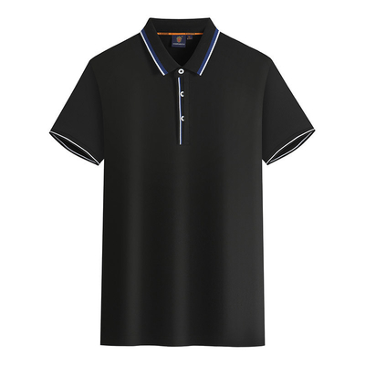 Custom-Baumwoll-Polo-Shirt Liebhaber Arbeit Kleidung Lapel Feste Farbe T-Shirt Stickerei Logo
