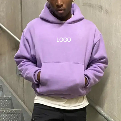 Männer Streetwear Bekleidung Custom LOGO 300gm 400gm 500gm Französisch Terry Croped Hoodies