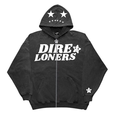 Maßgeschneiderte Vollgesichts-Zipper-Up-Pullover-Hoodies für Männer Farben und 3D-Puff-Druck