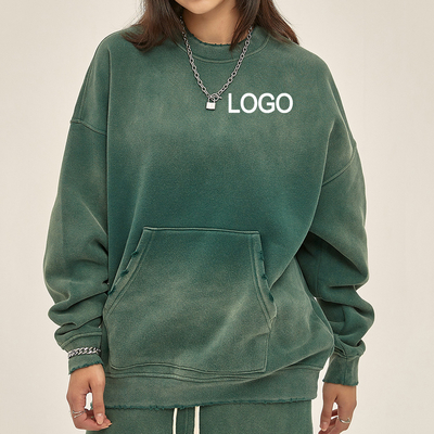 Sportliche Mode Frauen 360G Baumwolle Französisch Terry Dicke Schwergewichts Sweatshirt