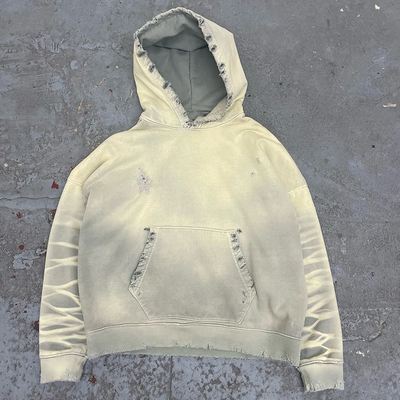 Gewässertes Hoodie für Männer mit Schwergewicht 400 gsm 500 gsm 600 gsm Stoff