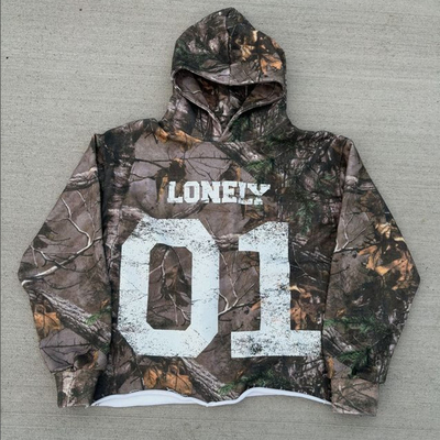 Unisex All Over Print Tarnhoodie in benutzerdefinierter Terry Baumwolle und beschnittenem Design