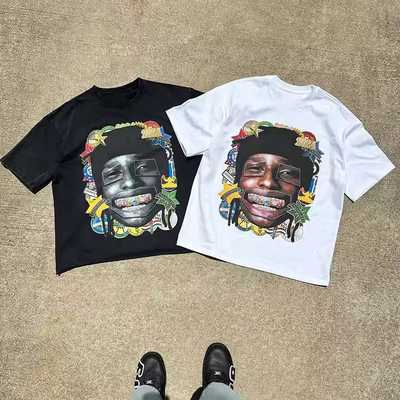 Unisex-T-Shirts mit übergroßer Größe und dickem Baumwoll-T-Shirt
